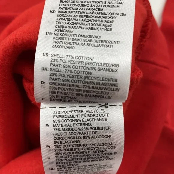 Adidas Originals Men's 3-Stripe Trefoil Fleece Pullover Sweatshirt Red EJ9693 S - Picture 10 of 11